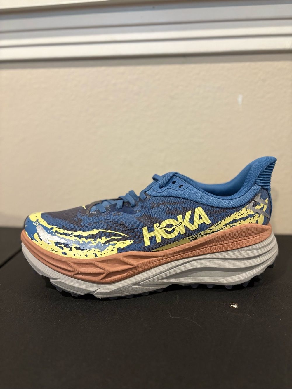 HOKA Stinson 7 ATR Men's Size 11.5 D Max Cushioned Trail Running Blue Shoes - Picture 5 of 10